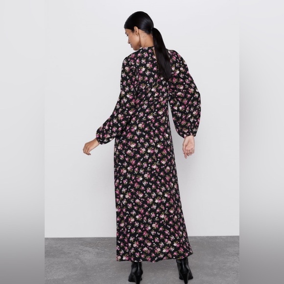 Zara Maxi Dress 100% Viscose Size XL - Picture 2 of 11